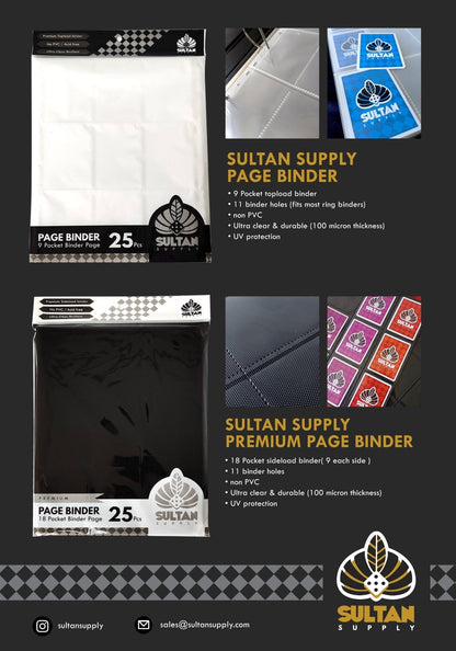 Sultan Premium Page 18 Pocket - Black - Gaming Library