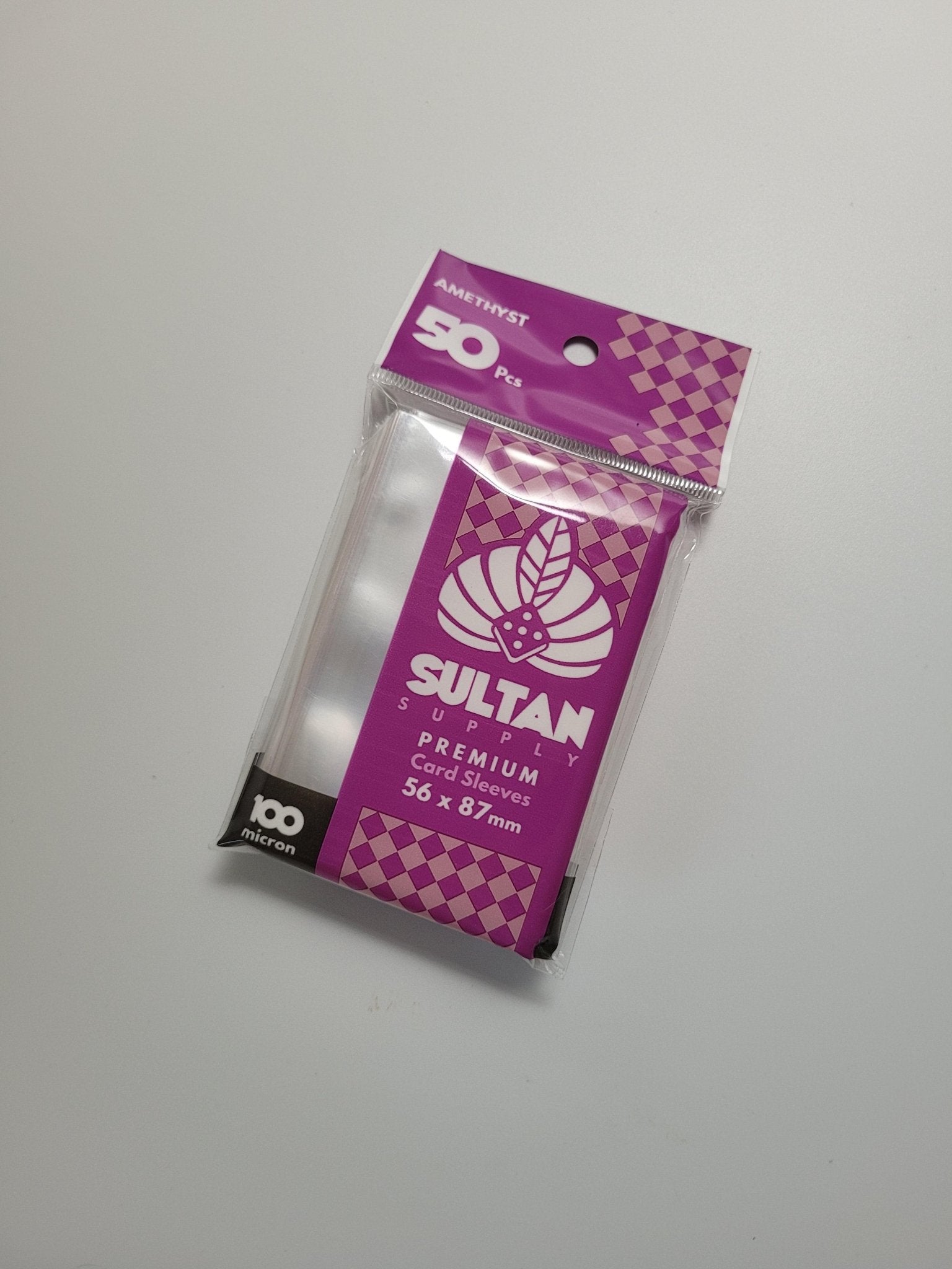 sultan card sleeves Sultan Supply Premium Card Sleeves: 56 x 87 mm Standard USA Amethyst (100 microns)